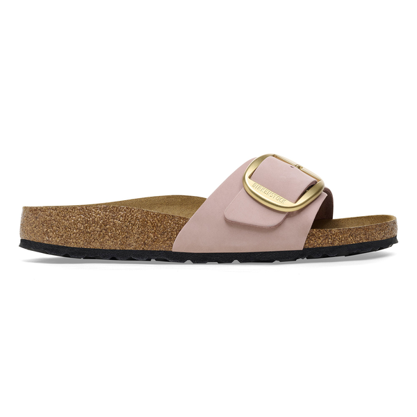Madrid Big Buckle Nubuck Leather Narrow - Soft Pink