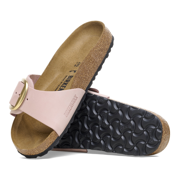 Madrid Big Buckle Nubuck Leather Narrow - Soft Pink