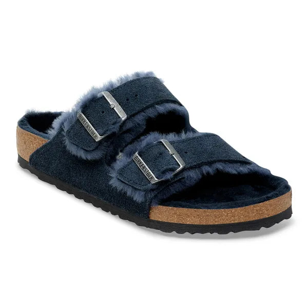 Arizona Shearling Suede Leather Narrow - New Navy