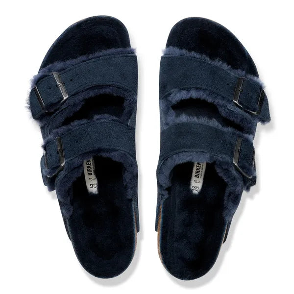Arizona Shearling Suede Leather Narrow - New Navy