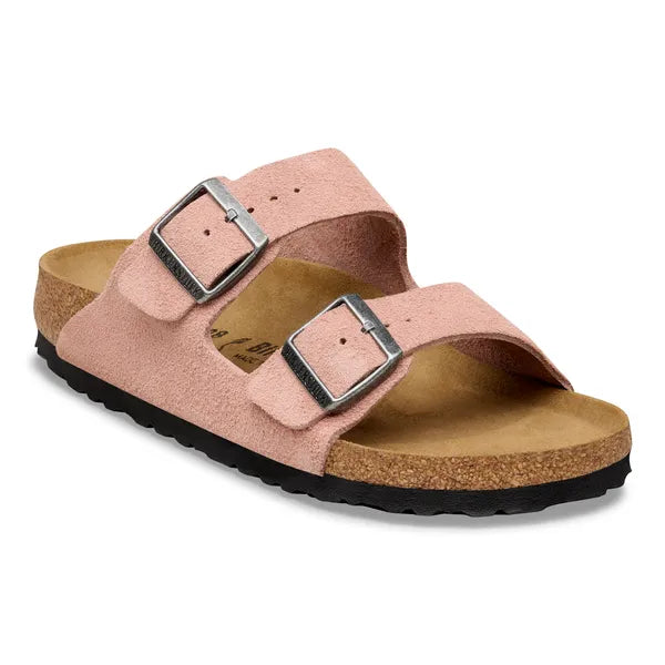 Arizona Suede Leather Narrow - Pink Clay