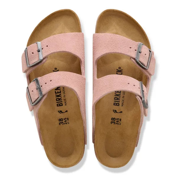 Arizona Suede Leather Narrow - Pink Clay