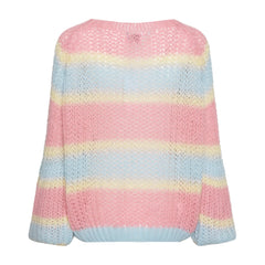 Pacific Knit Sweater - Light Blue/Rose Mix
