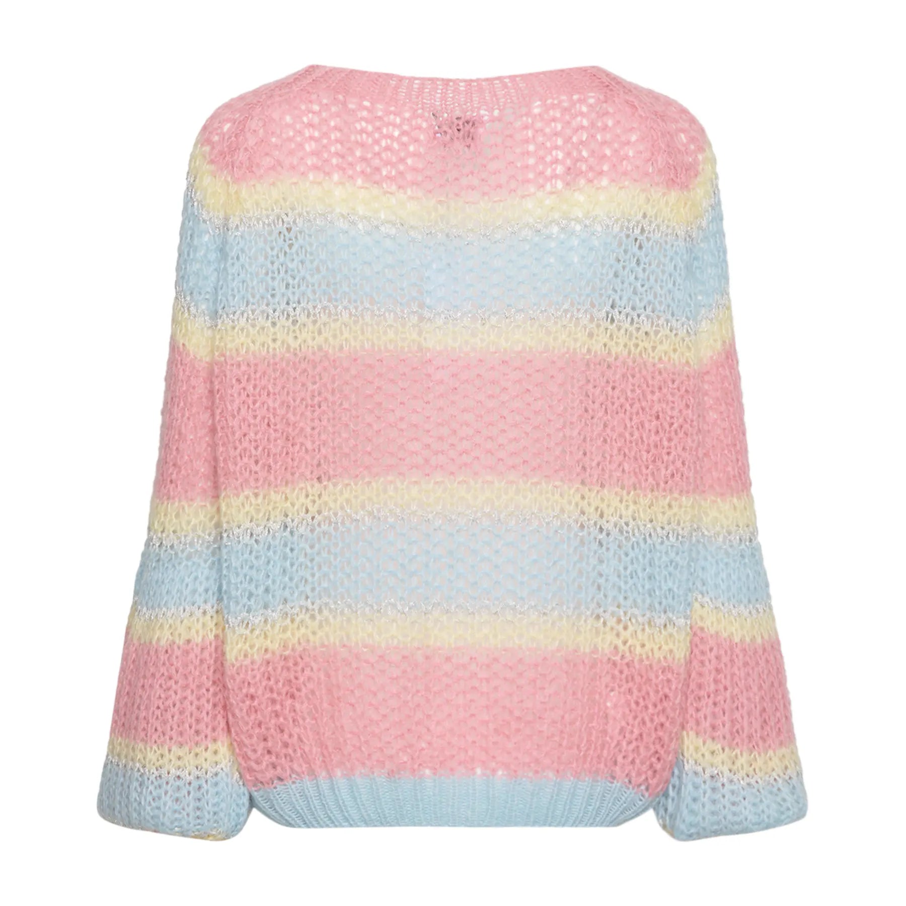 Pacific Knit Sweater - Light Blue/Rose Mix