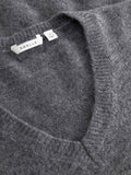 N-Leatrice Knit Vest - Dark Grey Melange