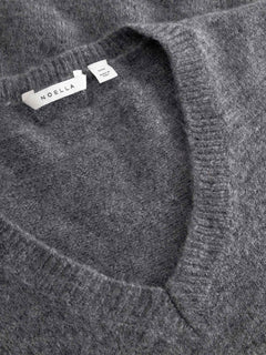 N-Leatrice Knit Vest - Dark Grey Melange