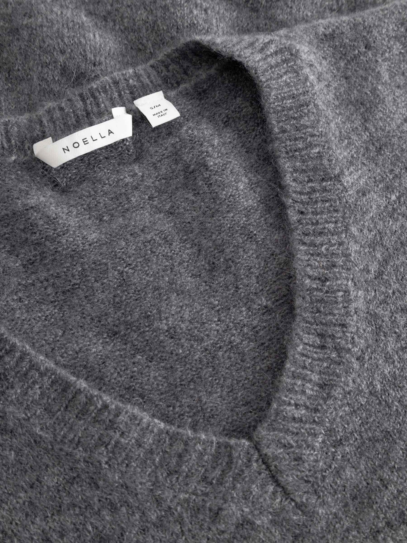 N-Leatrice Knit Vest - Dark Grey Melange