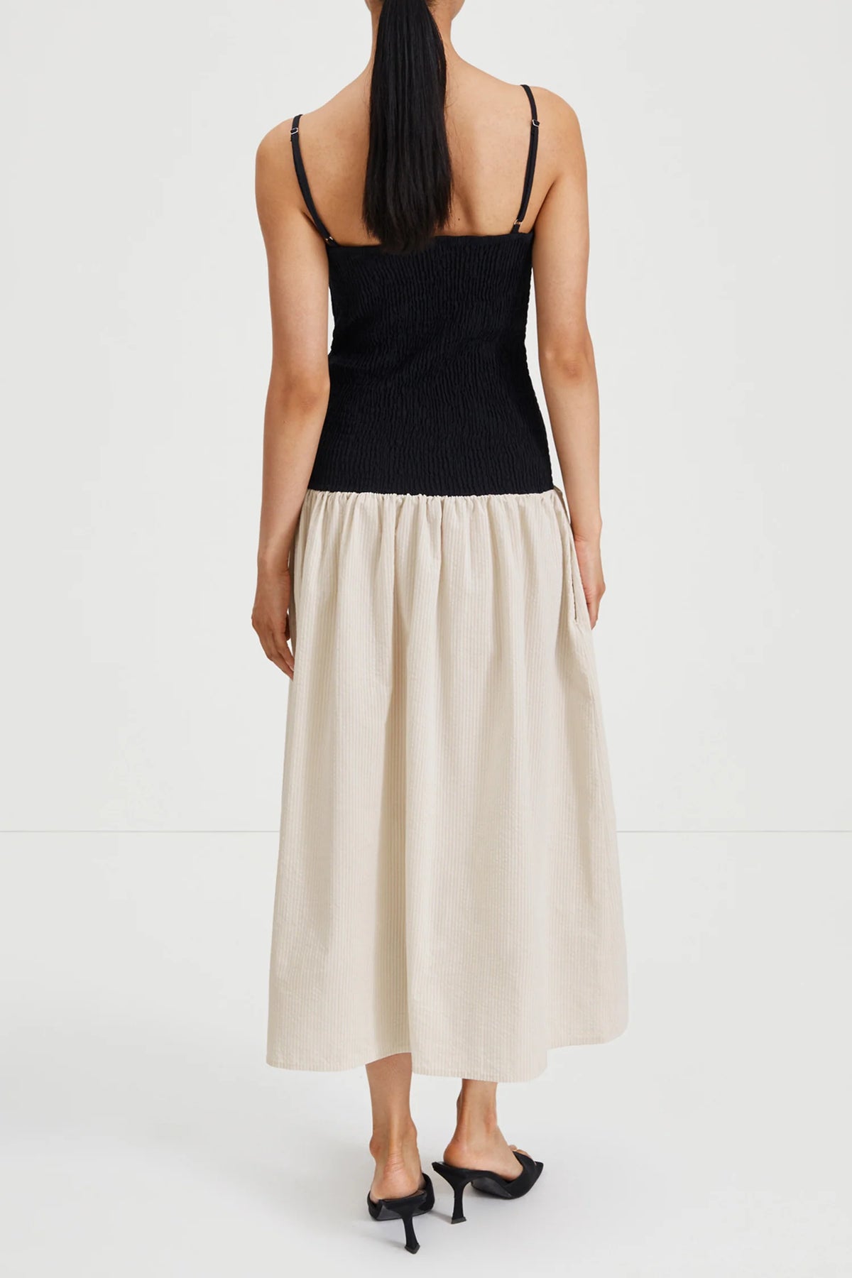 Martelli Dress - Svart/Beige