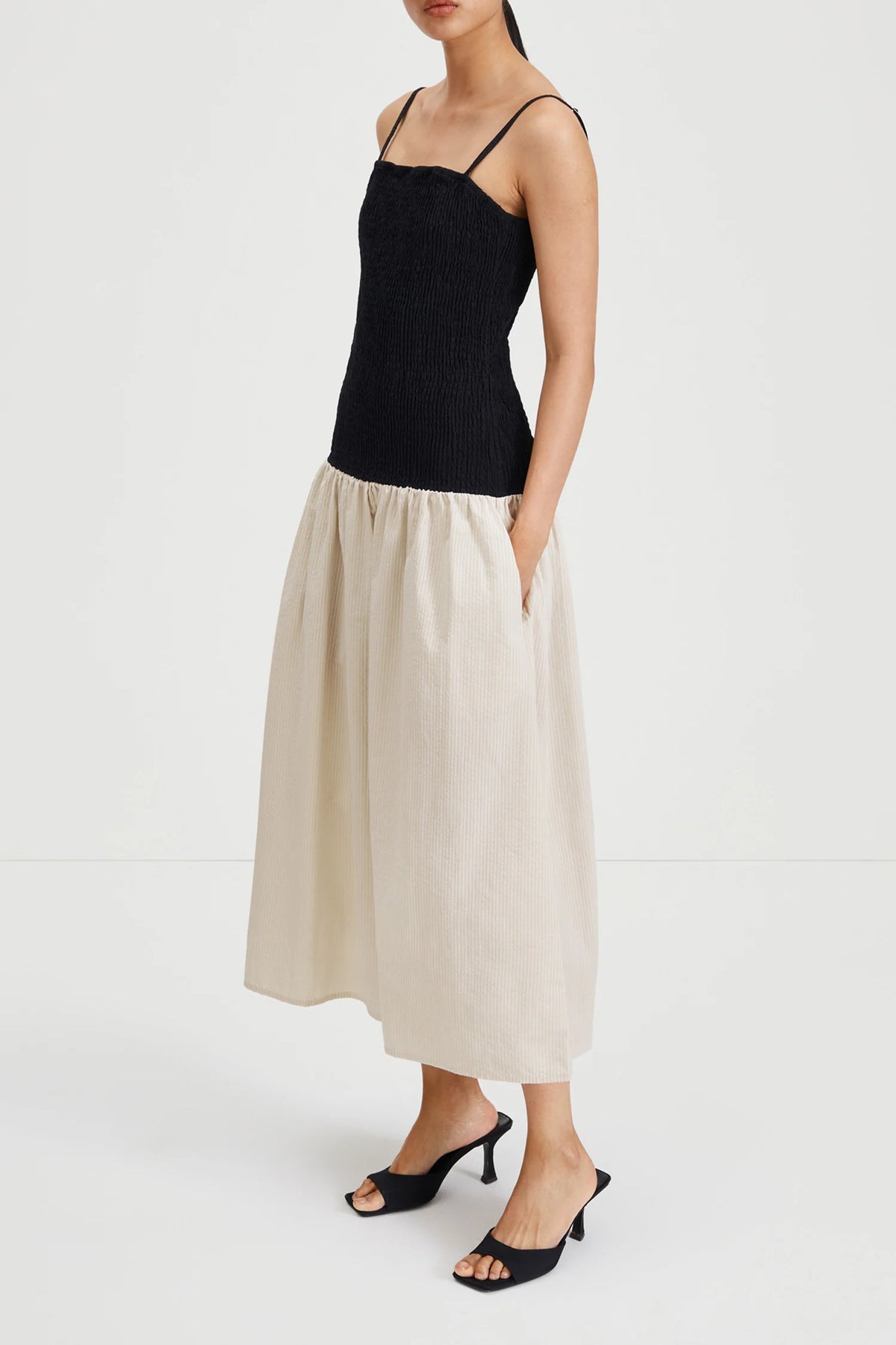 Martelli Dress - Svart/Beige