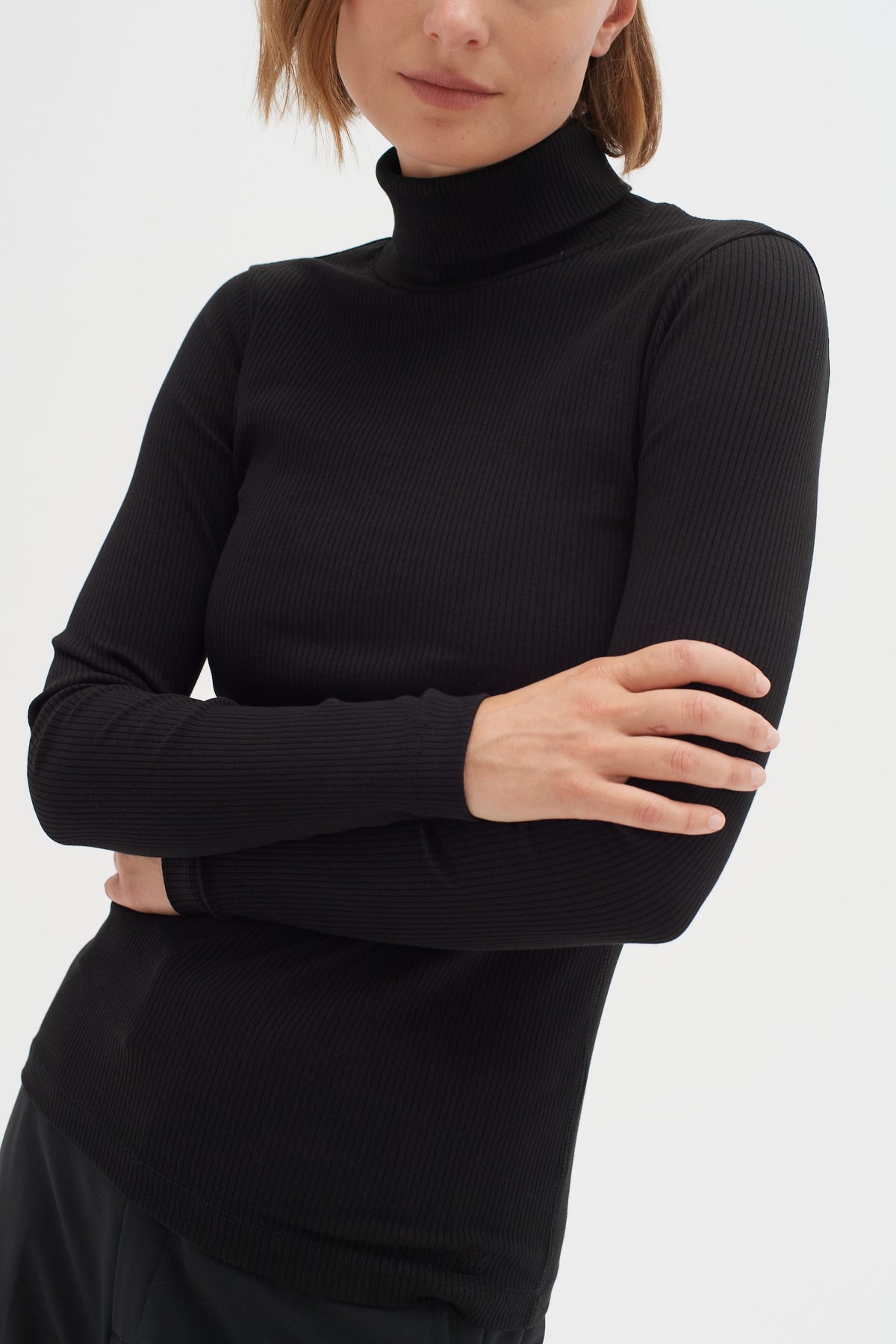 DagnaIW Rollneck Ls - Black