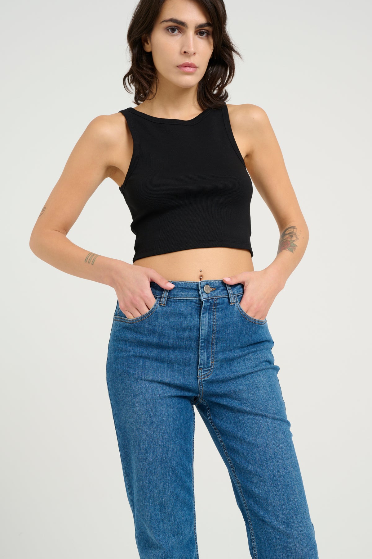 Drewgz Cropped Top - Black