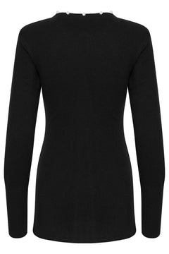 ManziGZ Wool Pearly Cardigan - Black