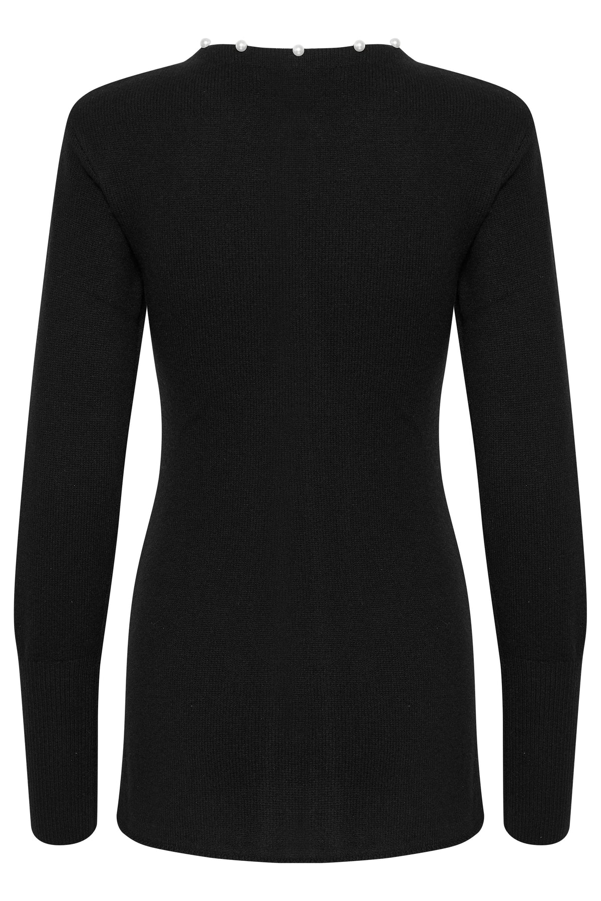 ManziGZ Wool Pearly Cardigan - Black