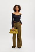 MonaGZ V-Neck Blouse - Black