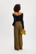 MonaGZ V-Neck Blouse - Black