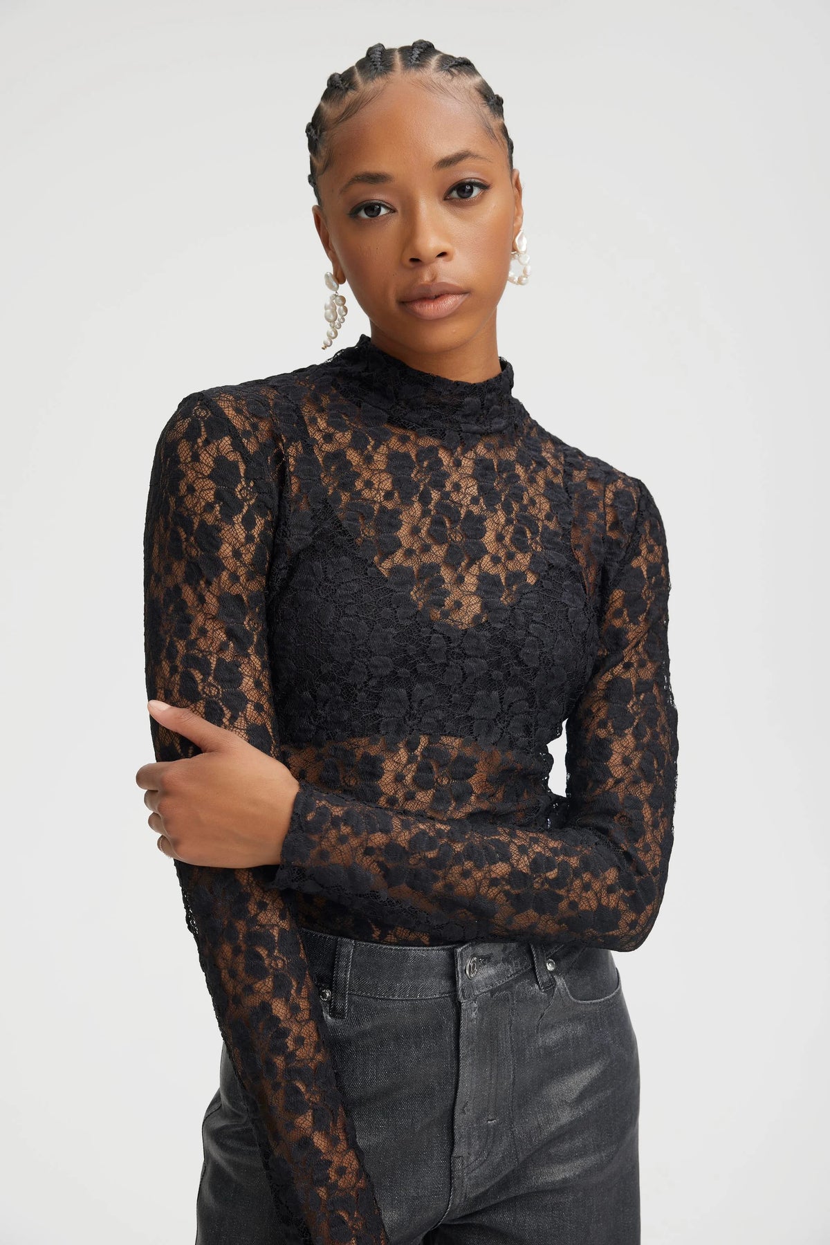 RainaGZ Ls Top - Black
