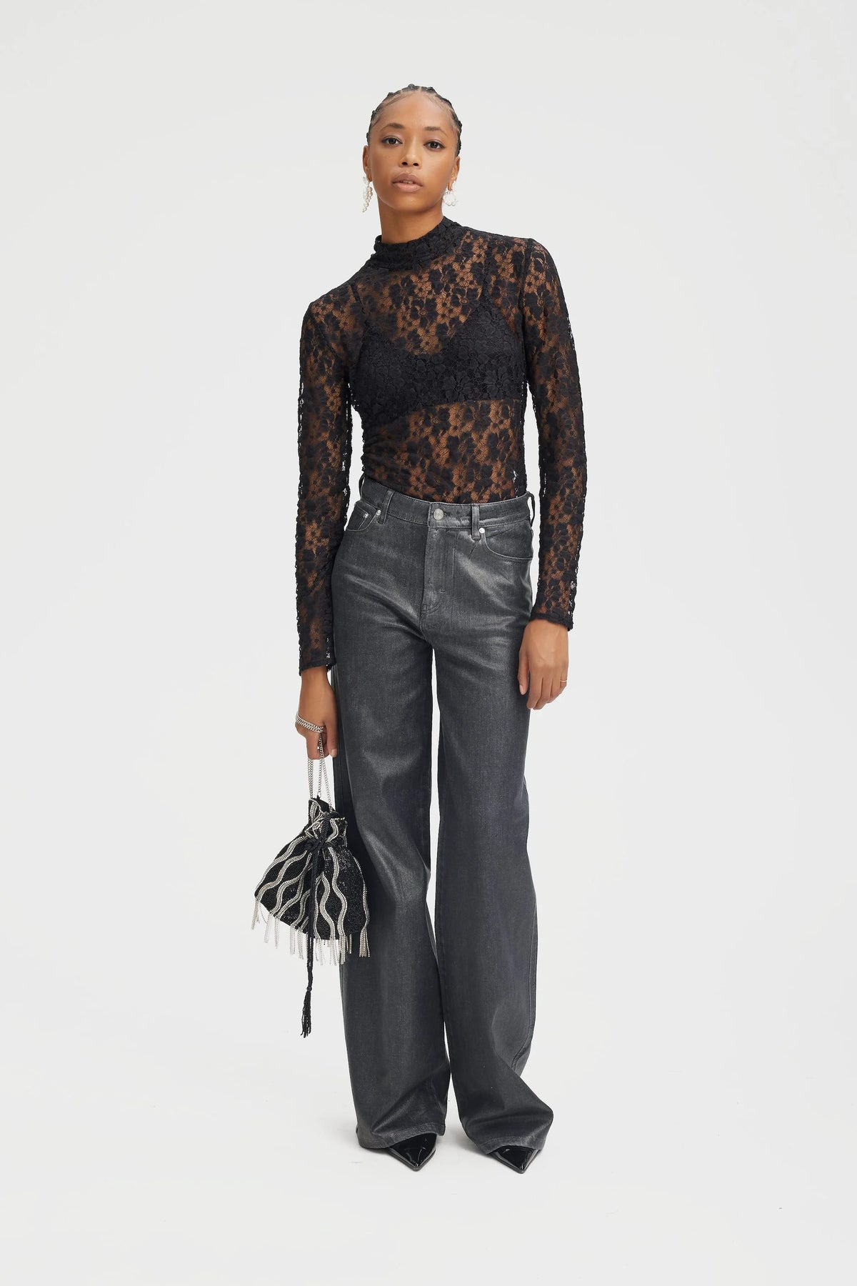 RainaGZ Ls Top - Black