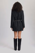 Gaellygz Dress - Blacknwhite Check