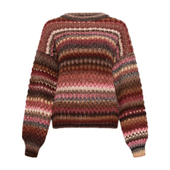 Gio Knit Sweater - Rust Mix