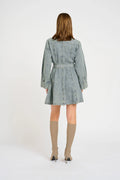 GiannaGZ Short Dress - Blue/White Marble