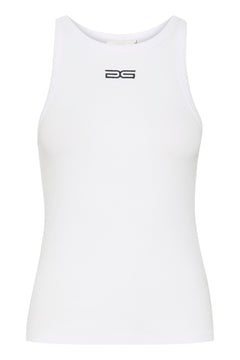 DrewGZ SL Logo Tank - Bright White