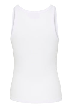 DrewGZ SL Logo Tank - Bright White