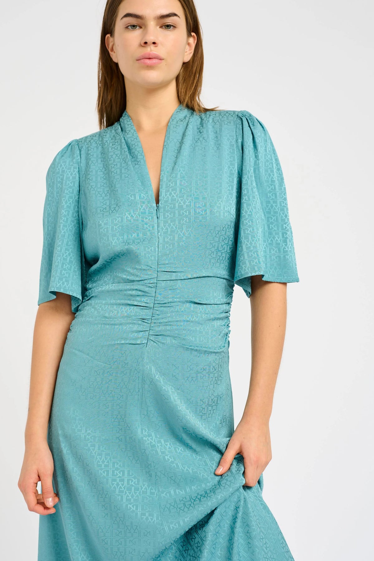 BrinaGZ Midi Ss Dress - Brittany Blue