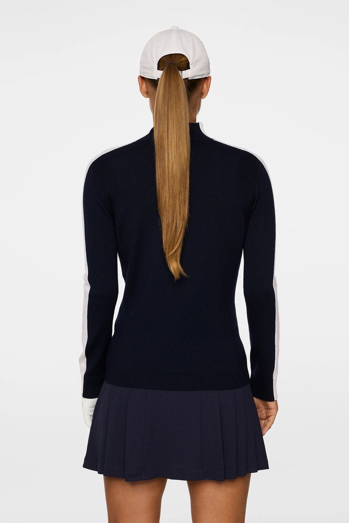 Adeline Stickad Tröja - JL Navy