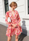 Alia Dress - Coral Garden Linen