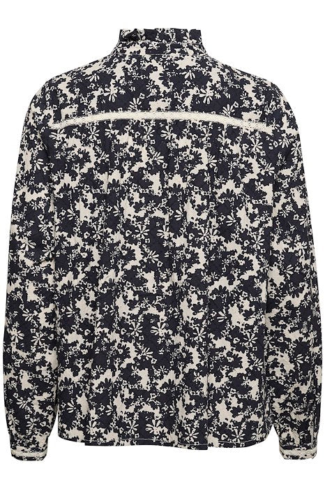 LeoluPW SH - Dark Navy Contrast Flower