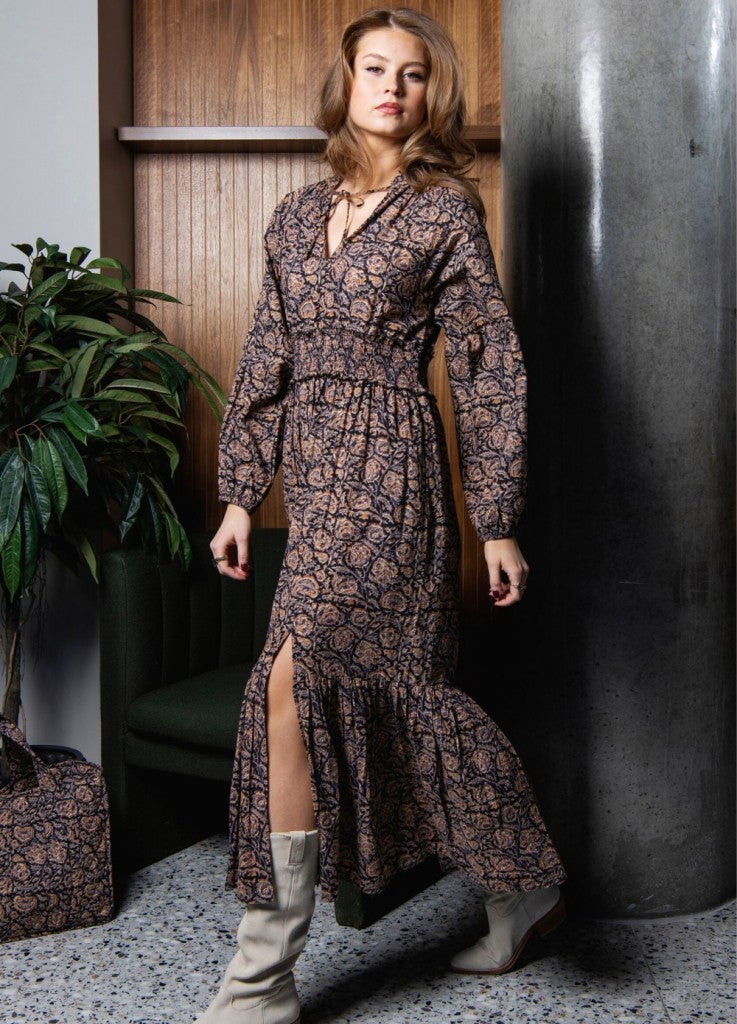 Vanessa Dress - Block Print