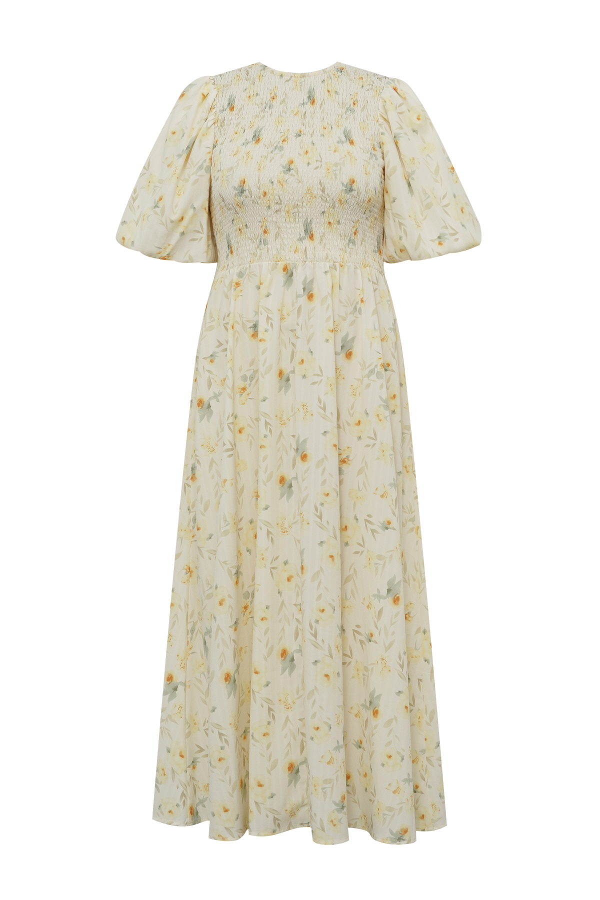 Tabita Klänning - Sand/Gul