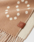 Moniker Print Logo Halsduk - Camel/Natural