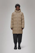 Rains Alta Longer Puffer Jacket - Beige