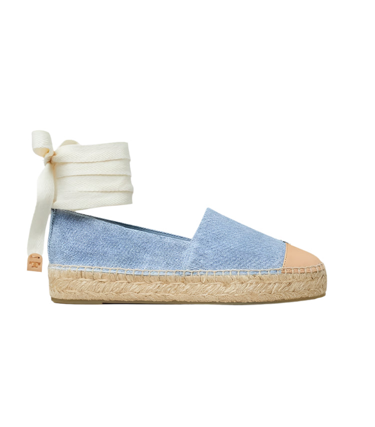 Cap-Toe Espadrille - Blue Cloud / Naturale