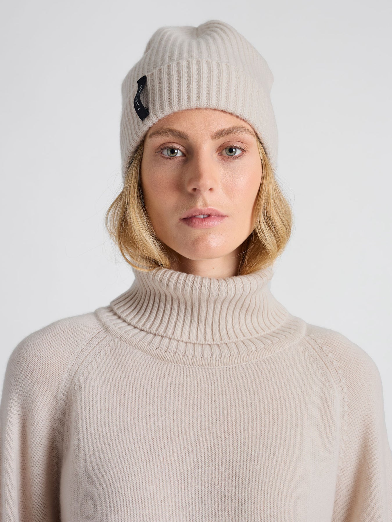Cashmere Beanie "Elli" - Cream
