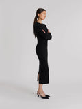 Cashmere Dress "Hedvig" - Svart