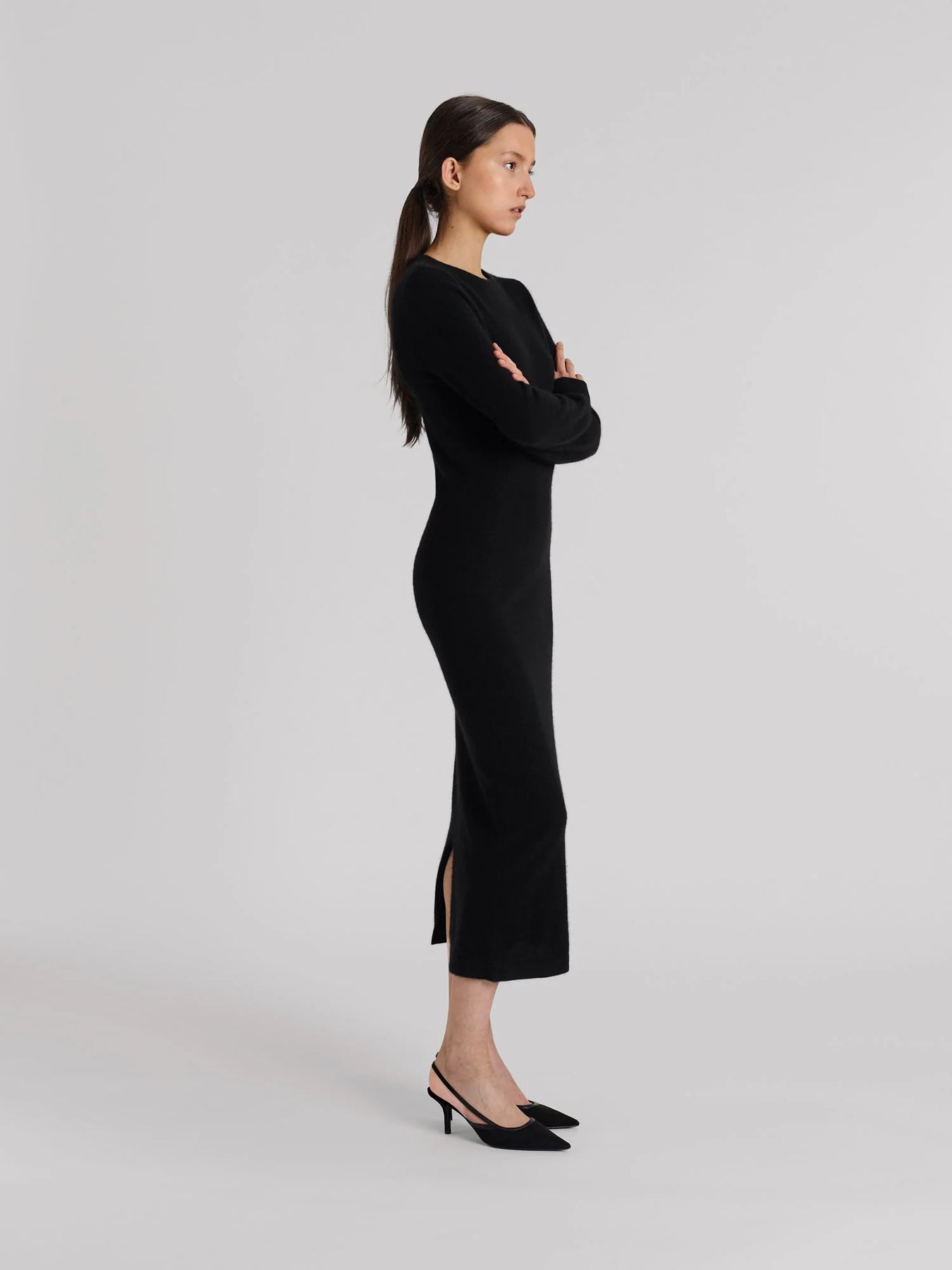 Cashmere Dress "Hedvig" - Svart