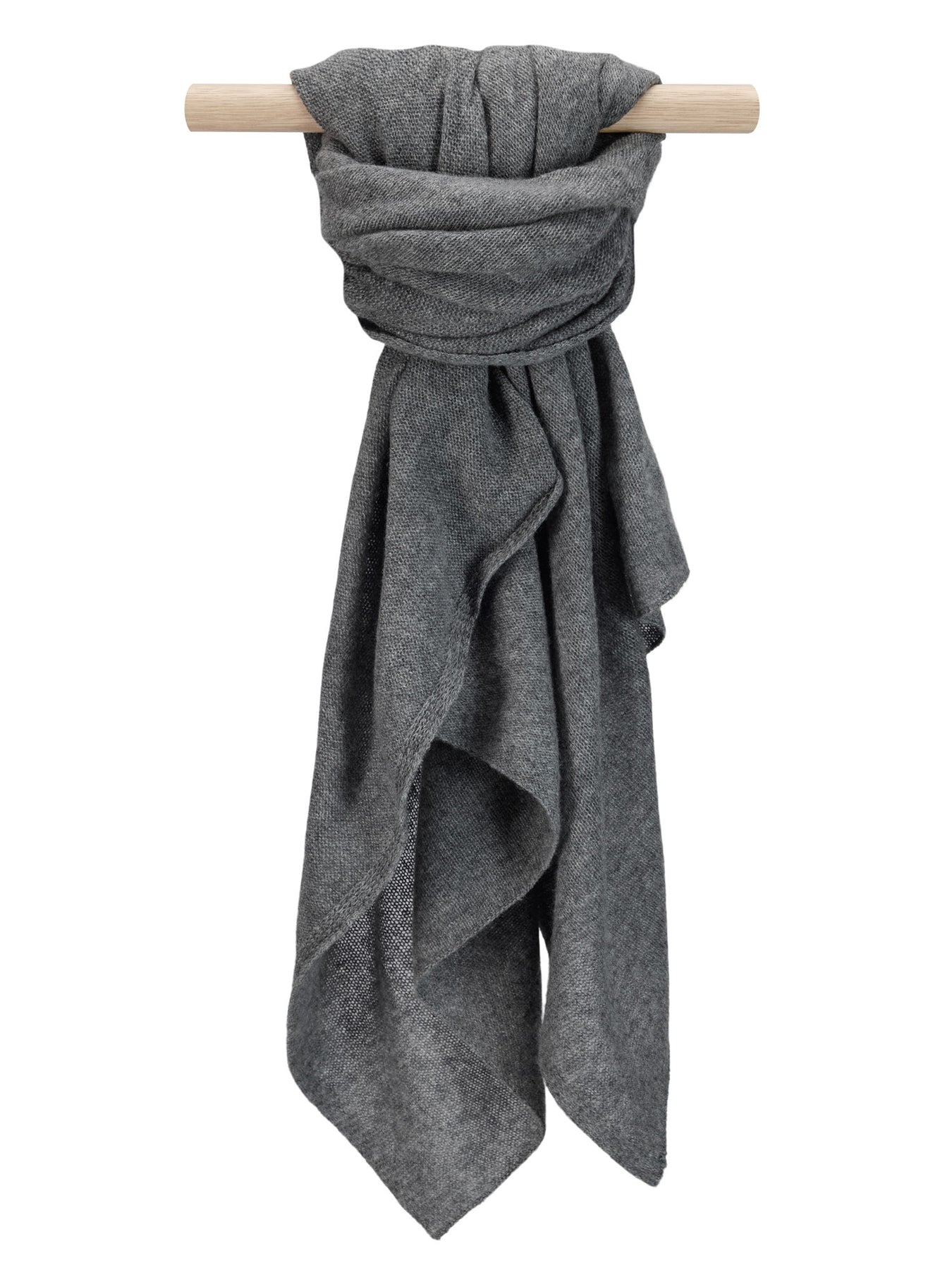 Cashmere Scarf  "Flow" - Dark Grey