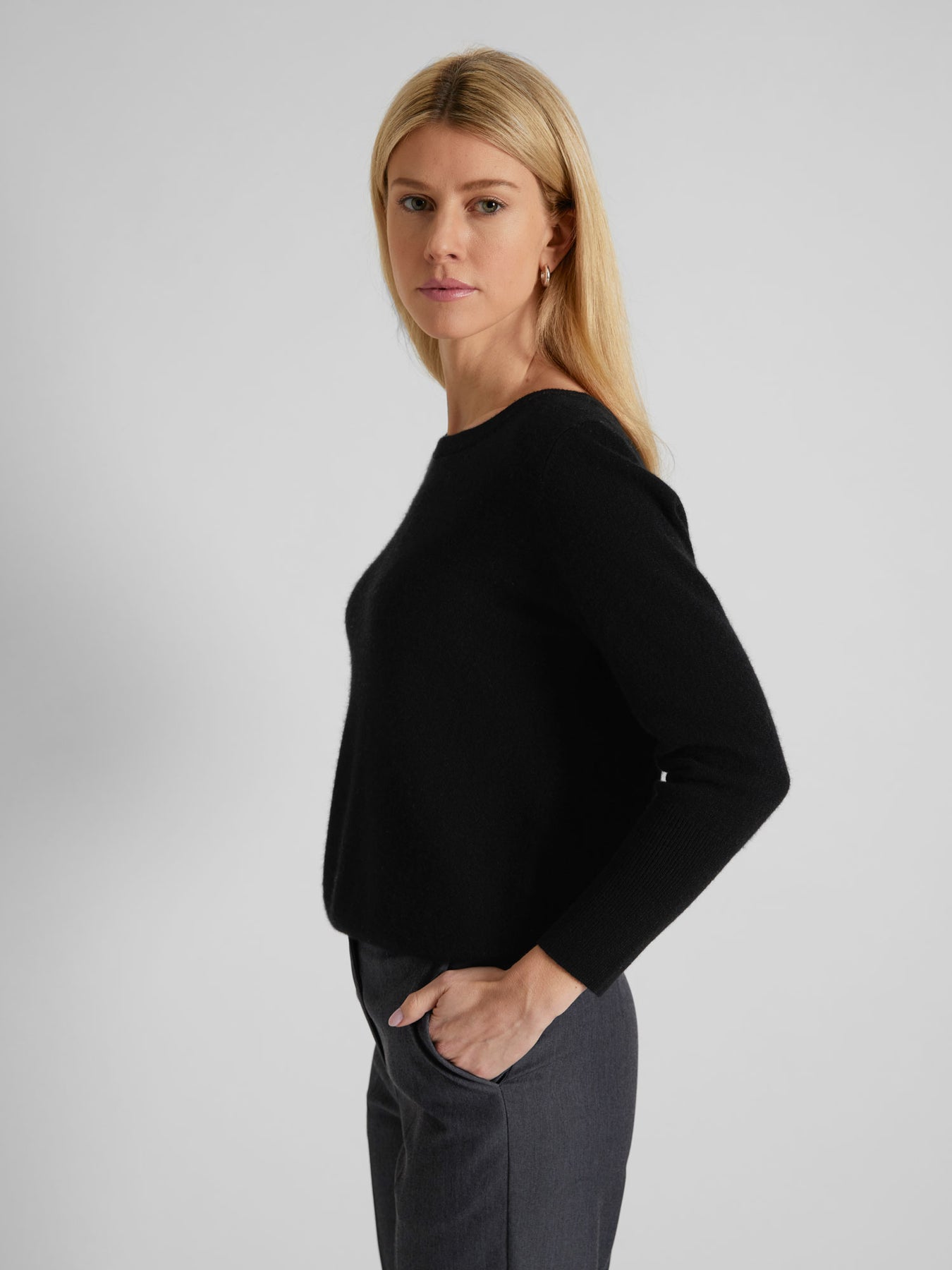 Cashmere tröja "Asta" - Svart