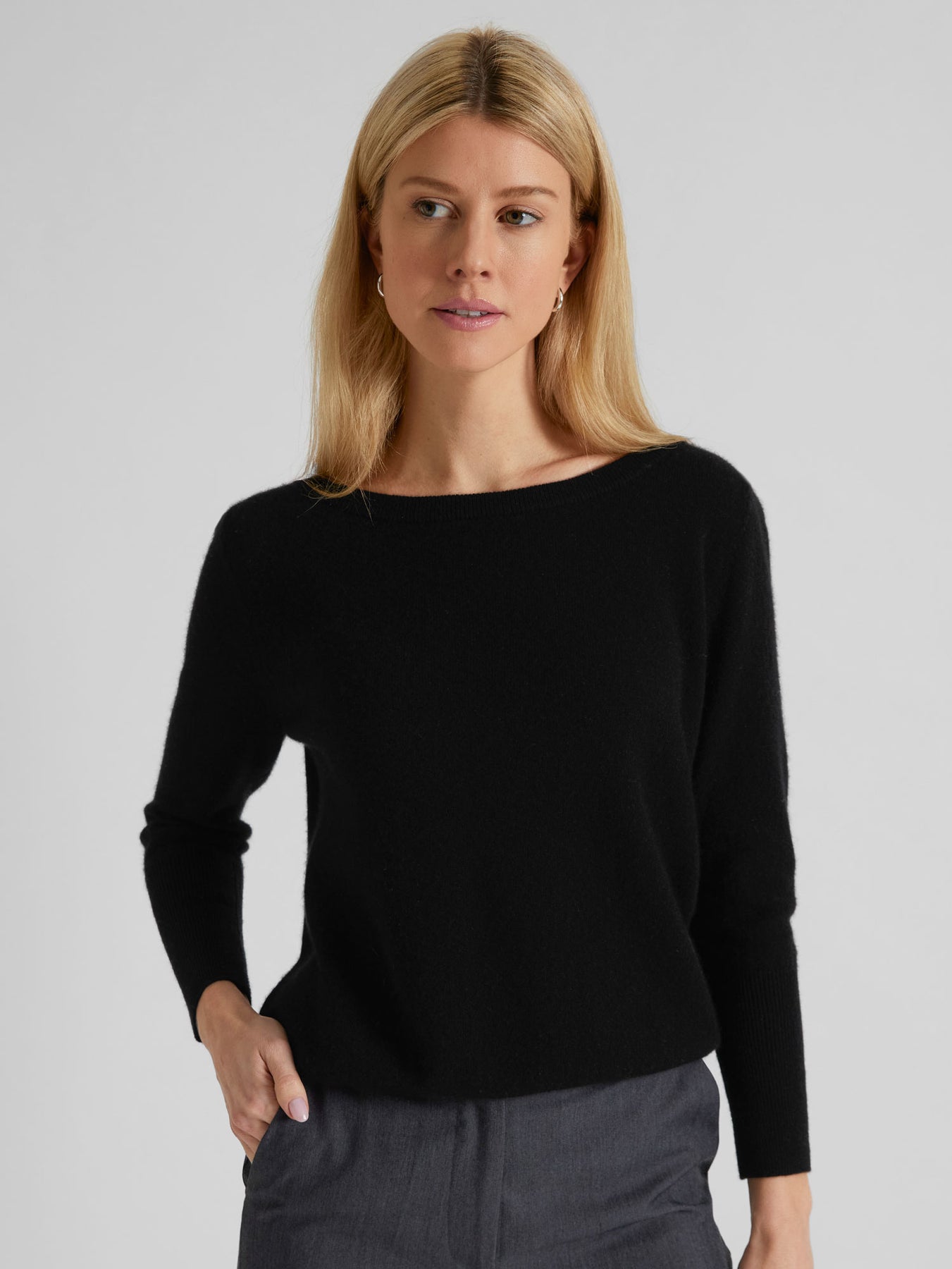 Cashmere tröja "Asta" - Svart