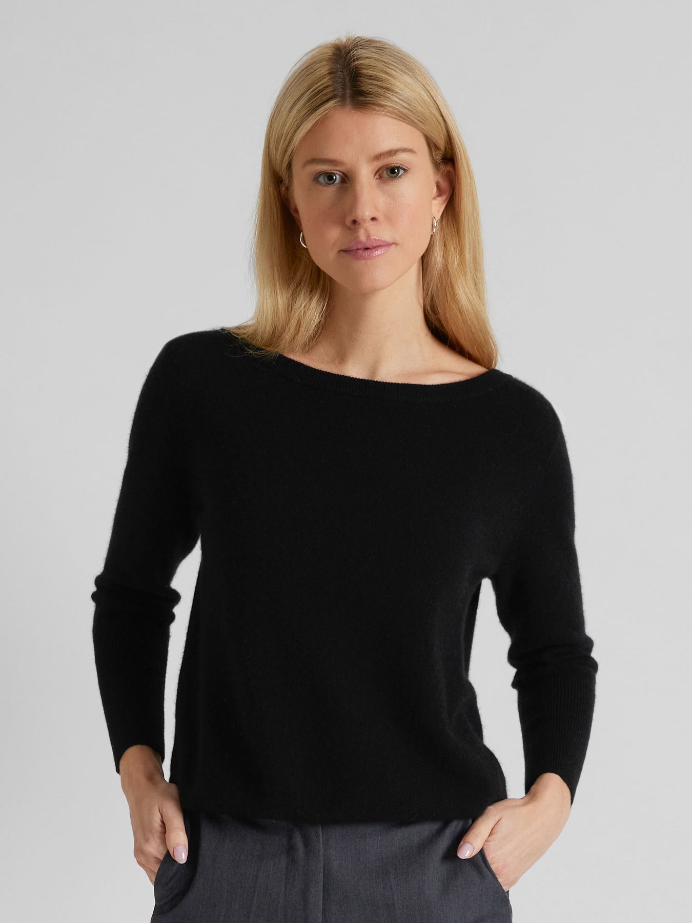 Cashmere tröja "Asta" - Svart