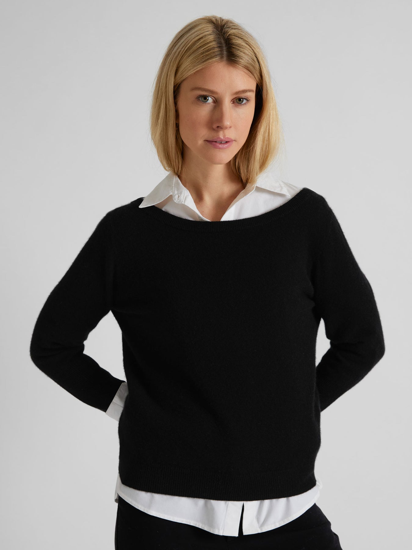 Cashmere tröja "Asta" - Svart