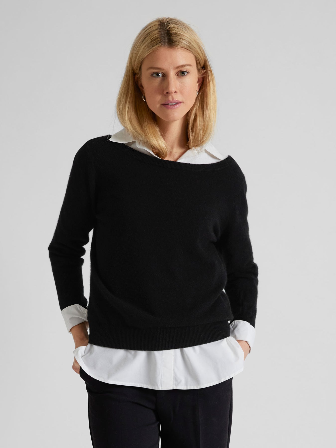 Cashmere tröja "Asta" - Svart