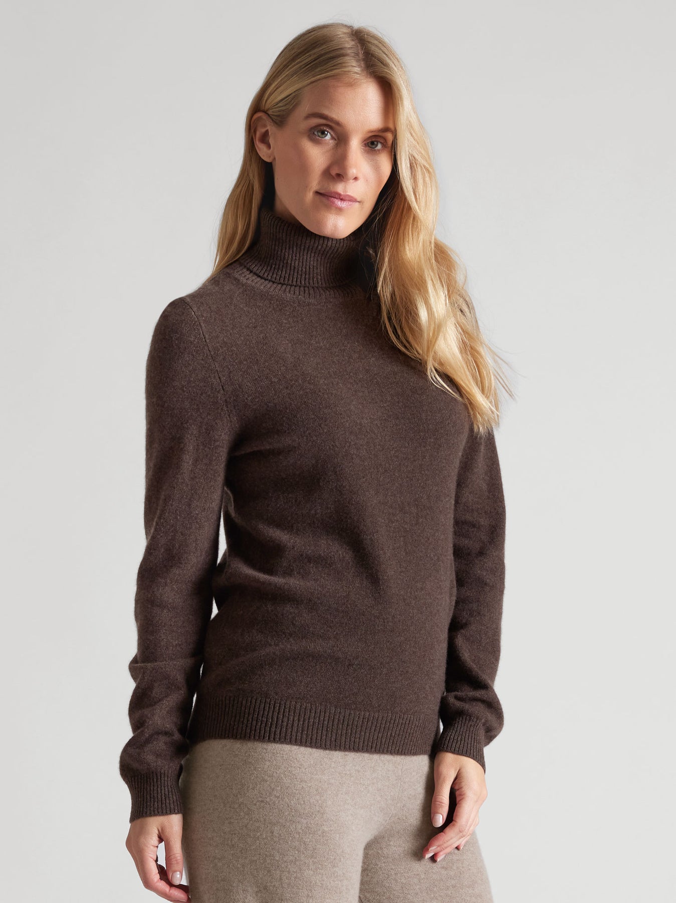 Cashmere Sweater "Hedda" - Dark Brown