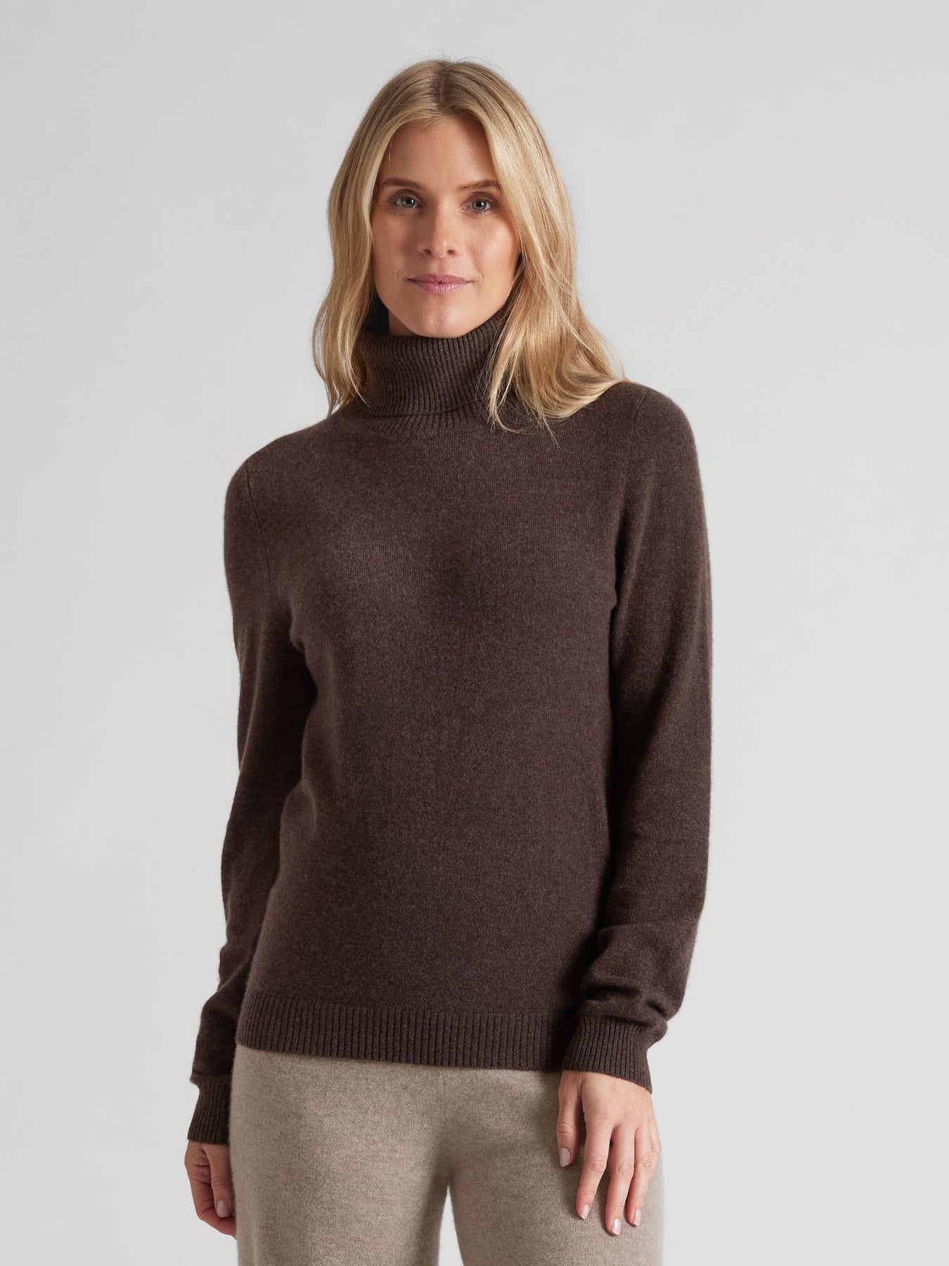 Cashmere Sweater "Hedda" - Dark Brown