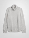 Cashmere Sweater With High Neck “Milano” - Ljusgrå