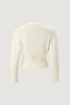 Cashmere Blend Cardigan - Offwhite