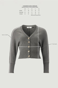 Cashmere Blend Cardigan - Offwhite