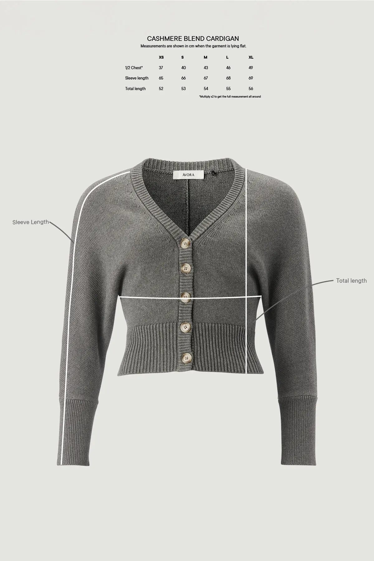 Àvora Cashmere Blend Cardigan - Offwhite